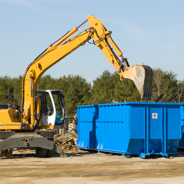 what size residential dumpster rentals are available in Valliant Oklahoma